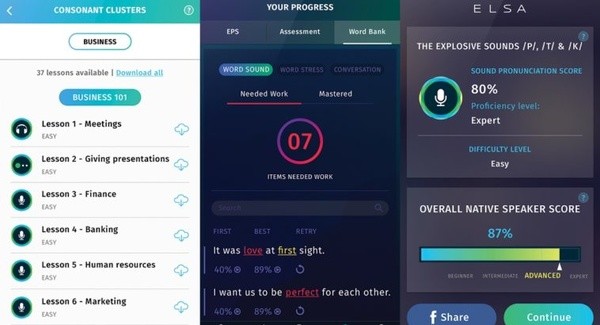 Elsa Speak là một phần mềm luyện phát âm tiếng anh phổ biến